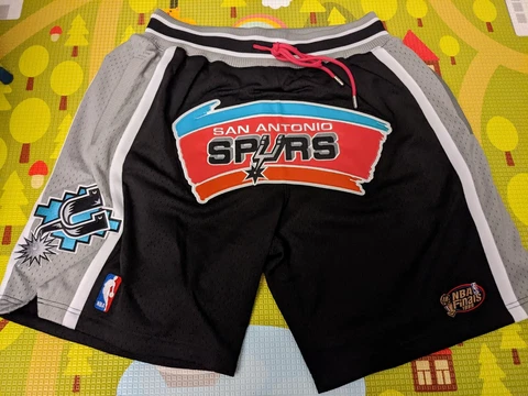 Just Don x Mitchell & Ness San Antonio Spurs  shorts size medium BNWT Cover
