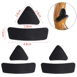 3pair Archery Arrow Rest Fur Pad Adhesive Shelf Hunting Wood Recurve Bow Longbow - Picture 1 of 12