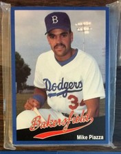 1991 Cal League BAKERSFIELD DODGERS Limited GLOSSY Edition Set  MIKE PIAZZA HOF