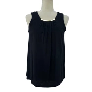 Top smanicato H&M con decorazione collo nero donna taglia S - Foto 1 di 10