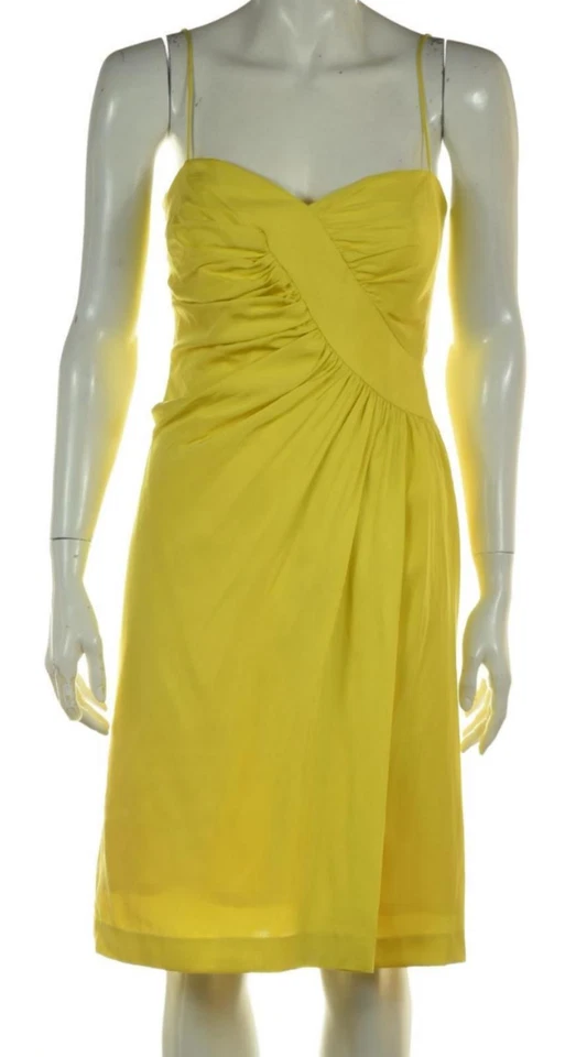 Foley & Corinna Womens Dress Size S Yellow Fit & Flare Knee Length Sleeveless - Image 1 of 4