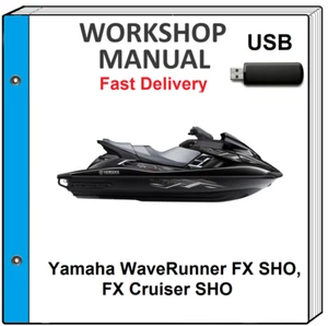YAMAHA WAVERUNNER FX SHO FX CRUISER SHO SERVICE REPAIR SHOP MANUAL USB - Picture 1 of 1