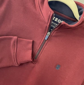 Izod Small Advantage Performance Stretch Herren 1/4 Zip Pullover Fleece gefüttert - Bild 1 von 6