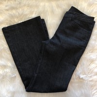 Talbots Womens Size 4P/27 Denim Jeans Slim Flare 