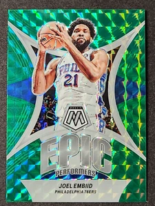 2023-24 Panini Mosaic Joel Embiid Epic Performers Green Mosaic Prizm #18 SP NM+ - Picture 1 of 2
