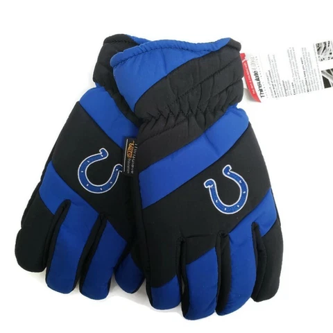 NFL Indianapolis Colts Thinsulate 3M Thermal Insulation Ski Gloves Blue Black Cover