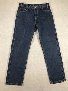 Vtg Levis 505 Mens Jeans 36X32** Straight 01 Black Batwing Paper Tag USA Cowboy - Picture 1 of 12