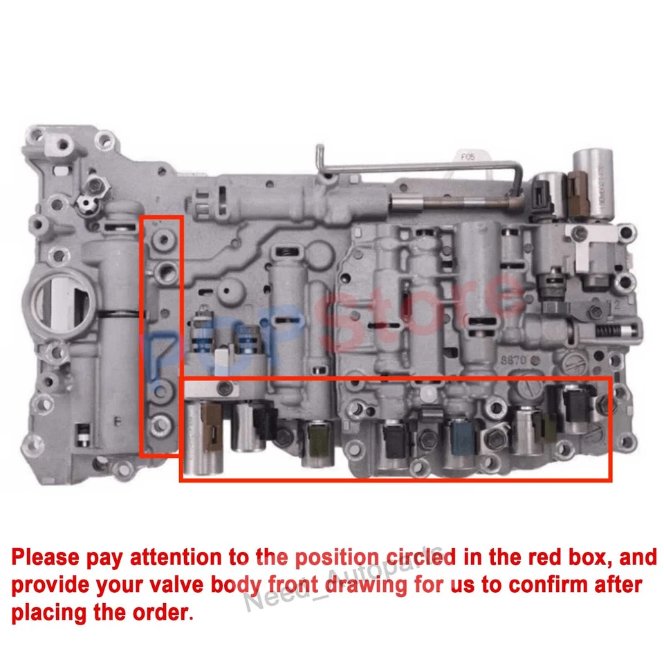 A760E Valve Body W/9 Solenoids Casting#8870 For 2010-2012 Toyota Tundra Sequoia Foto 1 de 4