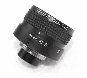 TV Lens 16mm 1:1,6 m Zoom from ~ to 10-5-2-1 - Picture 1 of 4