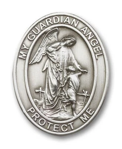 My Guardian Angel Protect Me Auto Visera Clip Peltre NUEVO Bliss - Imagen 1 de 1