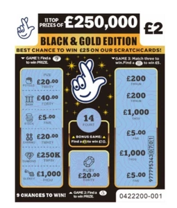 10x Fake joke lottery scratch cards, Winning Joke, Prank Your Friends with 250K - Picture 1 of 3