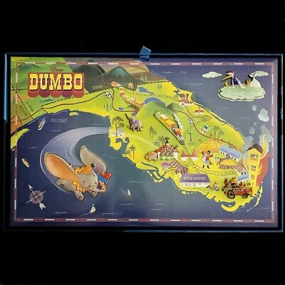 Juego de caja de mapas dumbo LE 400 WDI Casey Train Florida MOG D23 Expo Disney Pin 2024 Foto 1 de 2