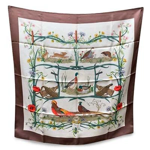 Gucci Sciarpa vintage in seta con fiori e giochi Flora, anni '70 Accornero - Picture 1 of 9
