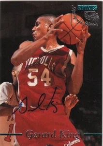 1995 Classic Basketball Rookies Gerard King Auto Card Nicholls Colonels - Picture 1 of 2