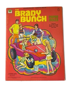 Rare Complete Whitman "The Brady Bunch" Paper Dolls Cut No Scissors Necessary - Picture 1 of 12