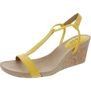 Style & Co. Womens Mulan T-Strap Open Toe Wedge Sandals Shoes BHFO 7957