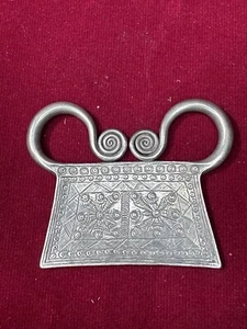 Antique Hmong Silver Soul Lock Pendant - Picture 1 of 6