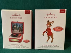 2018 Rudolph das rotnasige Rentier Plattenspieler & eine sehr glänzende Nase Punze - Bild 1 von 6