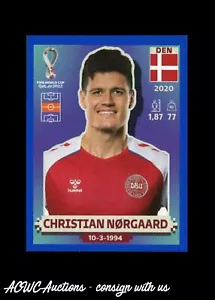 WM 2022 Sticker blau #DEN 14 Christian Norgaard (Dänemark) - Bild 1 von 2