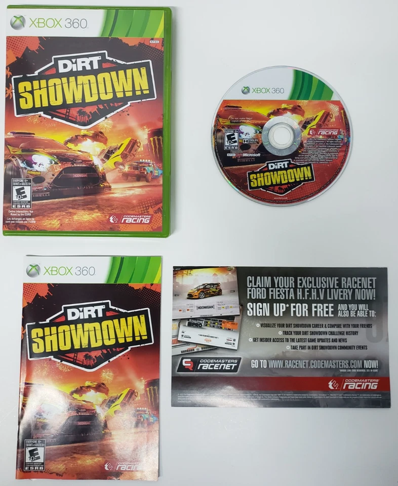 DiRT Showdown (Microsoft Xbox 360, 2012) CIB EN/FR Manual - Image 1 of 4