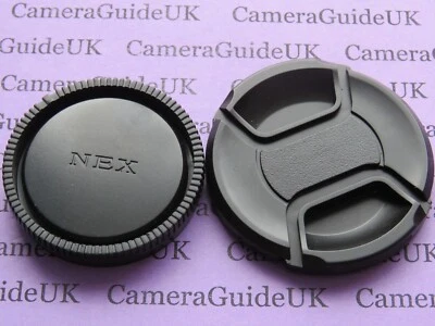 67mm Centre Pinch Front Lens Cap and Rear Lens Cap for Sony E/FE/NEX 67mm lenses - Image 1 of 2