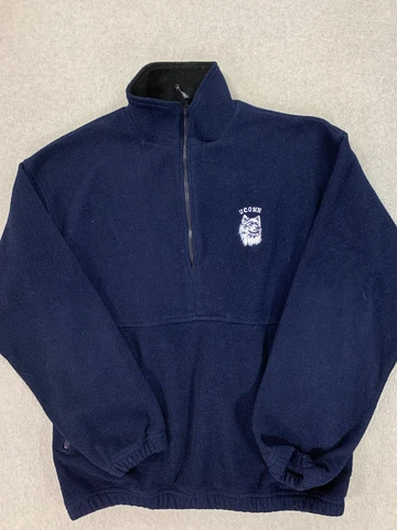 UConn Huskies Charles River Fleece Jacket (Men's XL) Blue Cover
