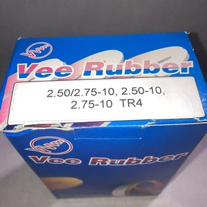 Vee Rubber Motorcycle Tube 2.50/2.75-10 TR4 - 2.50-10 2.75-10 Inner Tube  136-79 - Picture 1 of 3