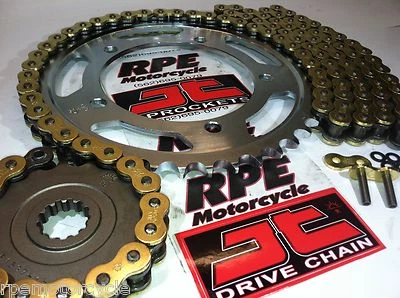 2000-2006 HONDA RC51 RVT1000R JT GOLD Z3 OEM 530 X-Ring CHAIN AND SPROCKETS KIT - Изображение 1 из 4