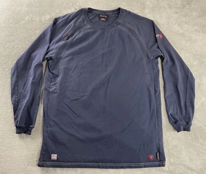 Ariat FR Flame Resistant Cat 2 | 2112 Herren XL Tall Langarmshirt Logo Blau - Bild 1 von 15