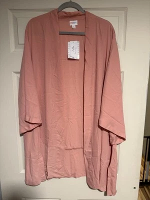 Kimono Lularoe Sólido Grande Manga Campana Aurora Cubrir Rosa ¡Nuevo! Foto 1 de 3