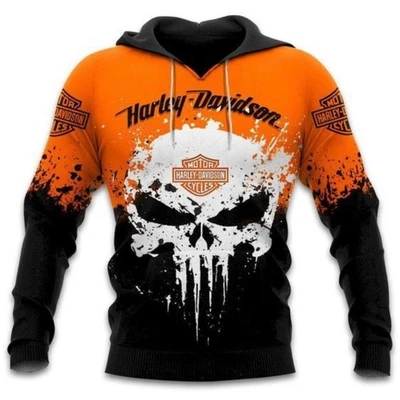 Lo último Nuevo Harley-Davidson Sudadera con Capucha 3D - Tamaño Completo - Mejor Regalo para Navidad y Año Nuevo Foto 1 de 4
