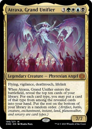 ** Atraxa, Grand Unifier ** [NM] Phyrexia: All Will Be One MTG Mythic Commander - Image 1 of 1
