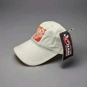 The Home Depot NASCAR Mütze Kappe hellbraun #20 NASCAR verstellbarer Riemen hinten Baseball neu - Bild 1 von 15