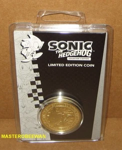 Sonic The Hedgehog Collector's Limited Gold Variante Sammlermünze Neu Sealed - Bild 1 von 4