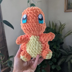 Charmander Pokemon Handmade Crochet Amigurumi Stuffie - Picture 1 of 7