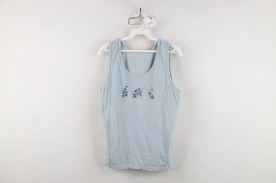 Camiseta sin mangas vintage años 90 Columbia para mujer grande envejecida deletreada flor Foto 1 de 4