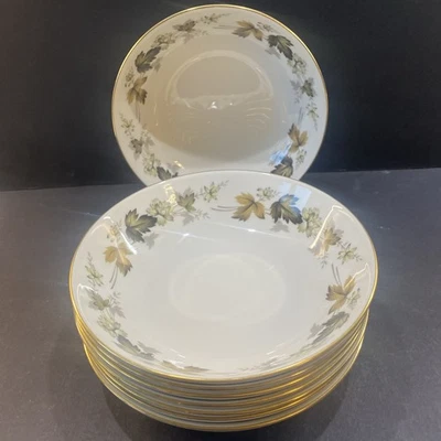 8 x Royal Doulton Larchmont TC1019 Soup Cereal Bowls 17.5 cm Wide - Image 1 of 4
