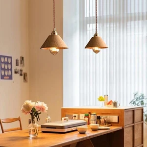 Kitchen Pendant Light Home Lights Wood Ceiling Lamp Bedroom Chandelier Lighting - Picture 1 of 2