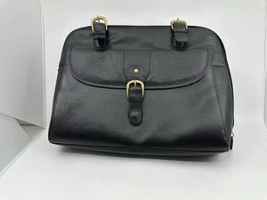 Latico NJ EE. UU. Negro Cuero Genuino Mujeres Bolso de Hombro Maletín 11H x 15W x 4D" - Imagen 1 de 16