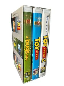 Disney PIXAR 15th Anniversary 3 Pack A Bugs Life, Toy Story, Toy Story 2 VHS Lot - Picture 1 of 6