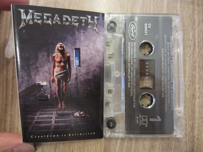 MEGADETH '92 album CAPITOL cassette COUNTDOWN TO EXTINCTION tested TAPE Exc - Image 1 of 4