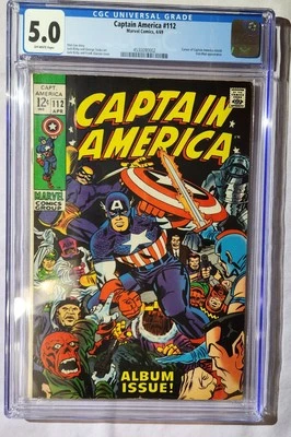 Captain America #112 (CGC 5.0) 1969 Marvel - Origin and Career Retold - Image 1 of 2