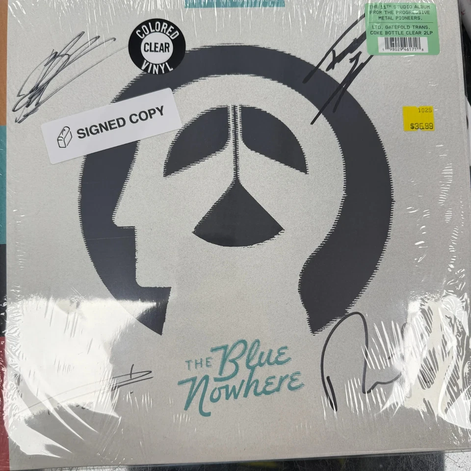 SIGNED Between The Buried And Me 'The Blue Nowhere' Indie Coke Bottle Clear 2 LP - Image 1 of 2