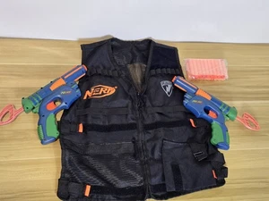Pistola Nerf Paquete Tech Target Eliminator Pistola X2 De Colección 2003, Chaleco con Cremallera, Dardo - Imagen 1 de 12