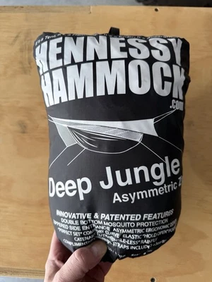 Hennessy Hammock Deep Jungle Asym Zip - W/ Rainfly (Hex) & Snake Skins & stakes - Image 1 of 2