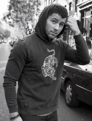 Sudadera con Capucha John Varvatos NICK JONAS Detroit Rock City Tigers Extra Grande XL Brothers Foto 1 de 4