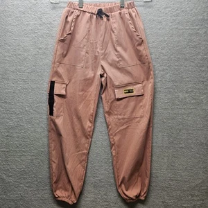 SHEIN Girls Sz 11-12Y Cargo Jogger Salmon Pink Pull-On - Picture 1 of 8