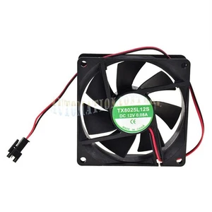 For TIANXUAN TX8025L12S 2pin 80*80*25mm 12V 0.08A Mute Cooling Fan - Picture 1 of 1