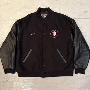 Vintage 2002 NCAA Nike Elite Indiana Hoosiers Final Four Letterman Jacket Sz XL - Picture 1 of 24