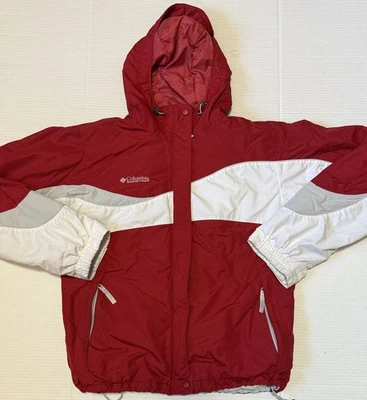 COLUMBIA - Chaqueta Abrigo de Invierno Vintage Rojo y Blanco para Mujer - Talla Grande Foto 1 de 4